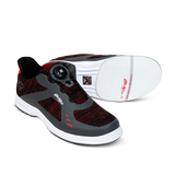 Jet FT Black/Red/Grey Right Handed Men's Bowling Shoes