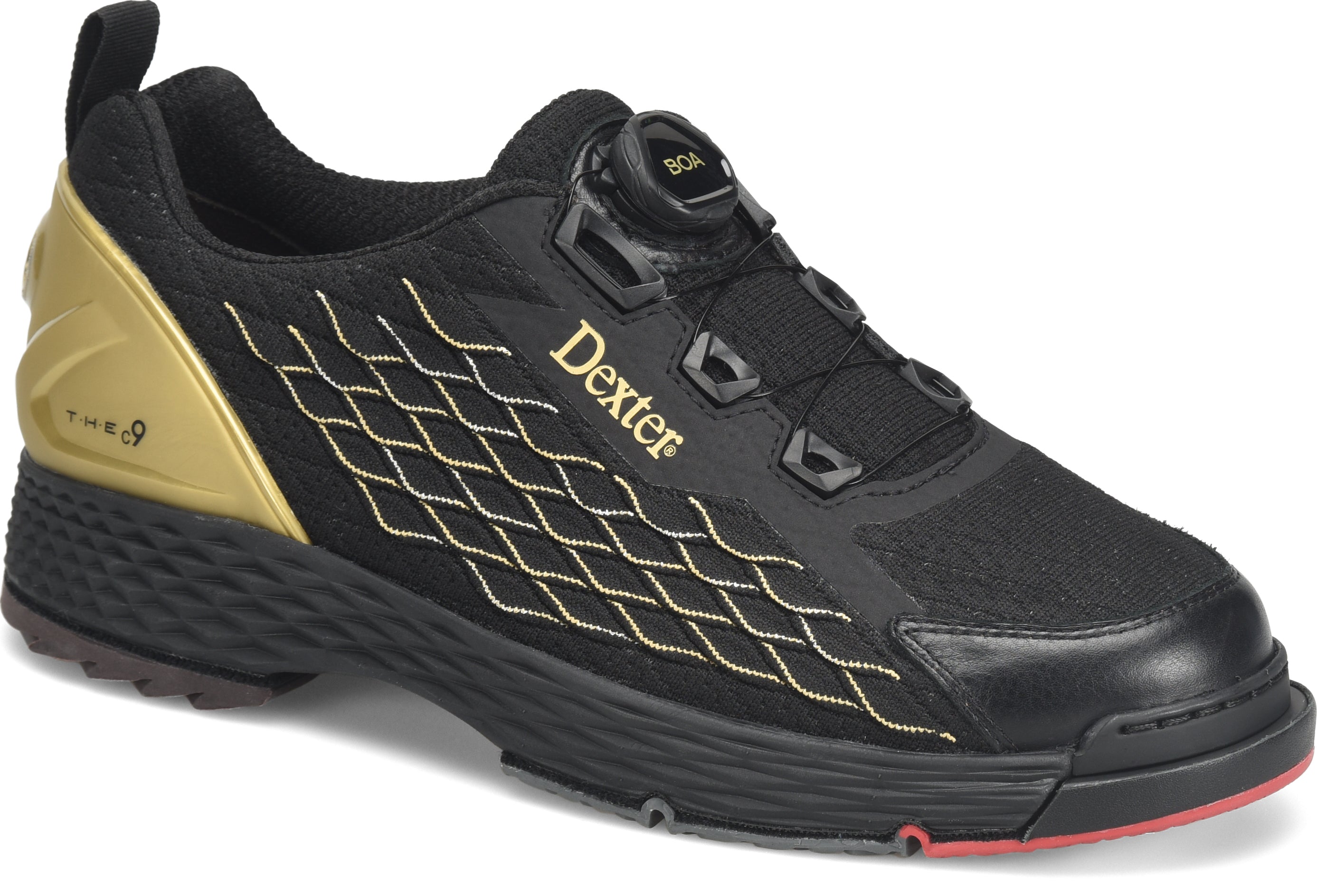 Dexter THE9 25.5〜26.0 Dexter Mens THE 9 Stealth Black Wide Width Bowling Shoes