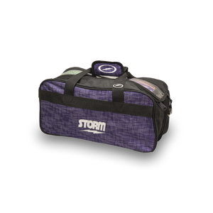 Two Ball Tote Abstract Purple/Black