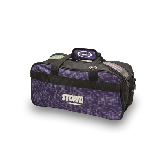 Two Ball Tote Abstract Purple/Black