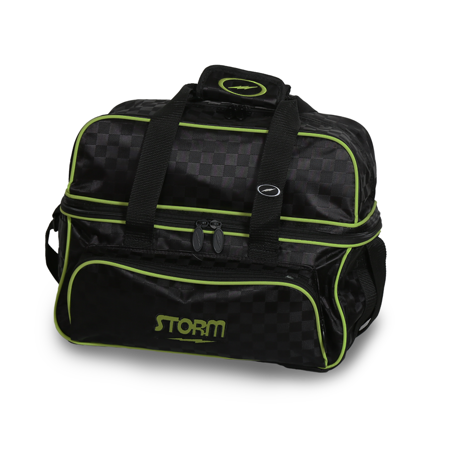 ★TOUT Y EST★ Dual mini bowling tote bag BLACK LRBG4103BK GIANT BOWLING bag in crocodile-embossed leather | Saint