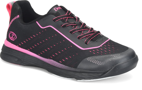 Trixie Black/Pink Women's Bowling Shoes